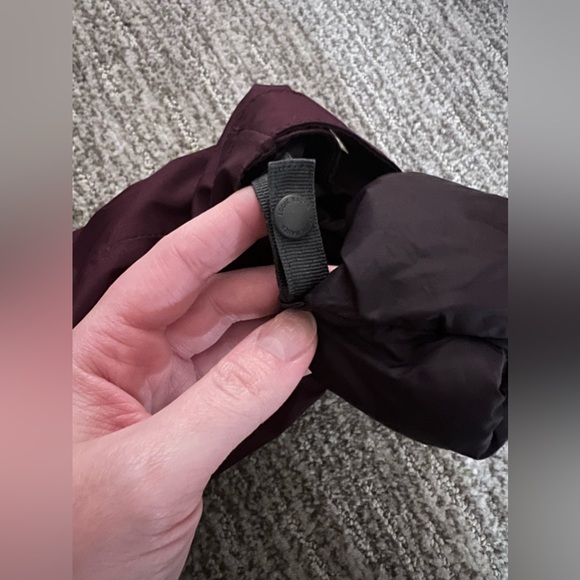 Women's Burgundy Hooded Jacket - Picture 7 of 8